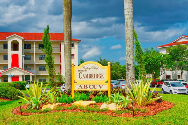 Landscaping entry sign