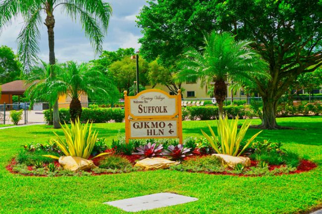 Commercial Sign landscaping Pembroke Pines