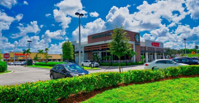 retail shopping plaza lawn care